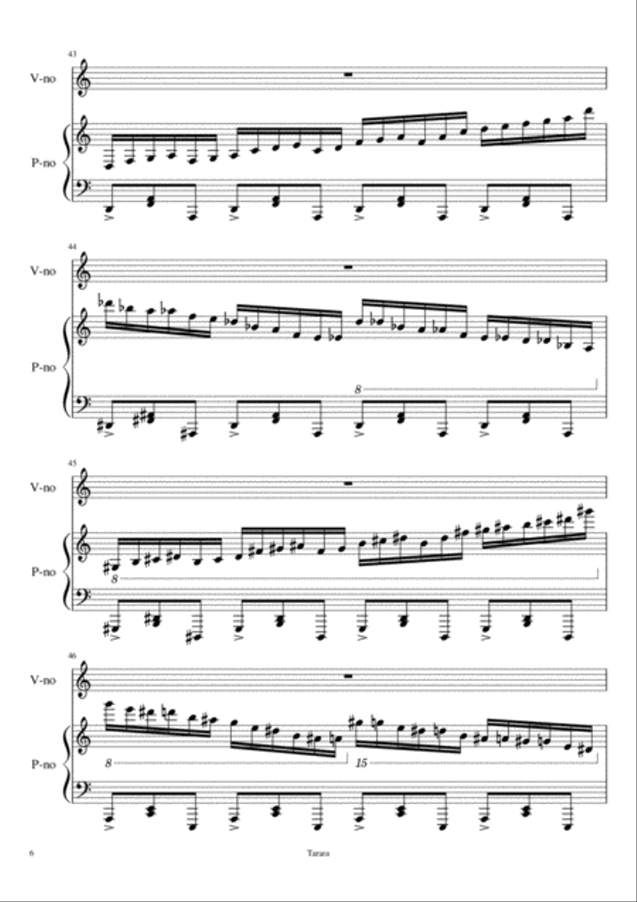 Hopeless Violin Solo scores gallery preview page 6