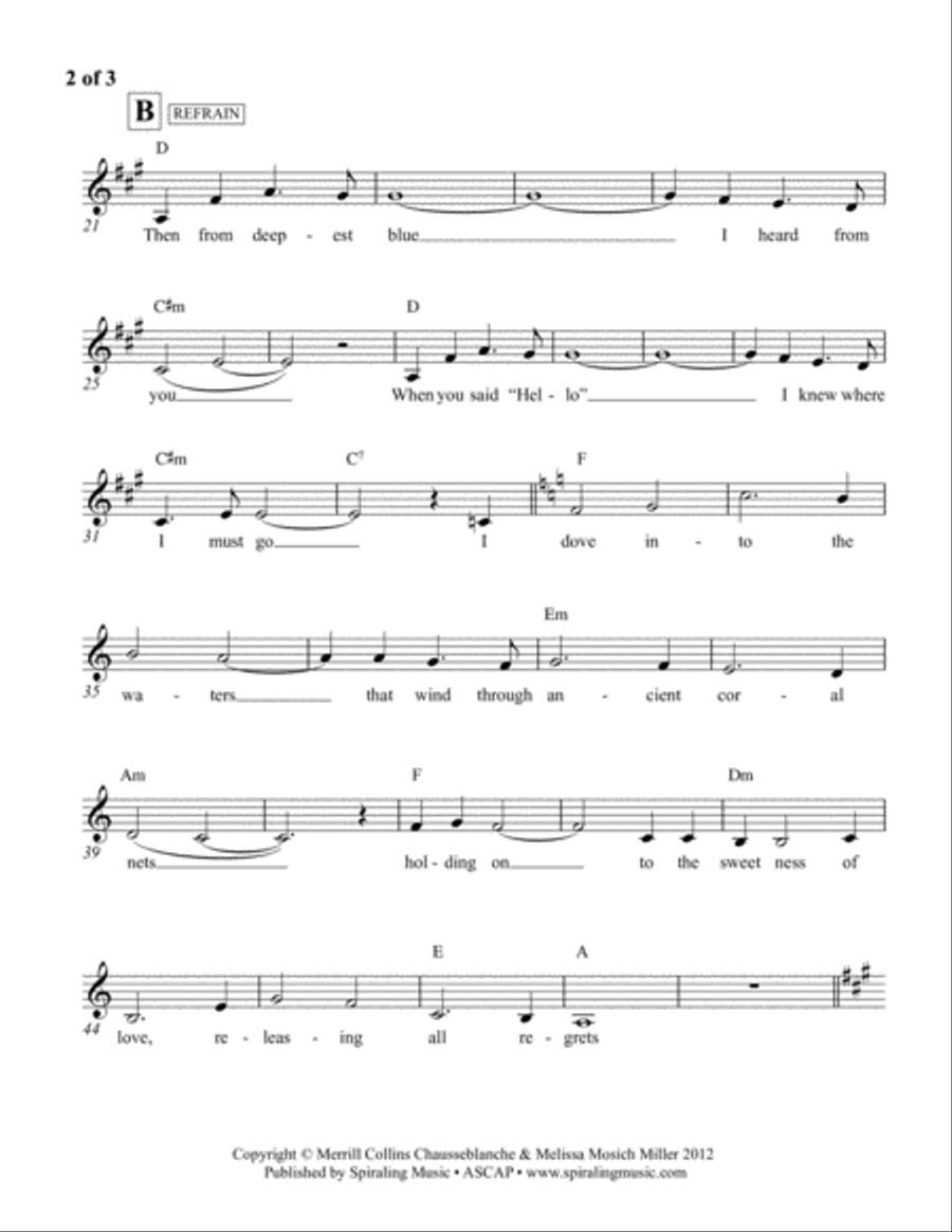 In Coral Fields of Memory-A Minor Voice scores gallery preview page 2