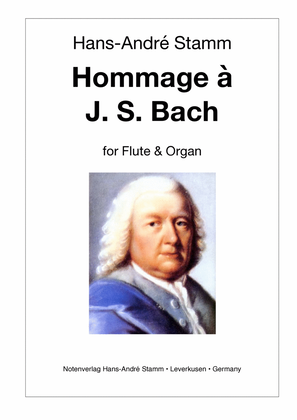 Book cover for Hommage a J. S. Bach for flute & organ