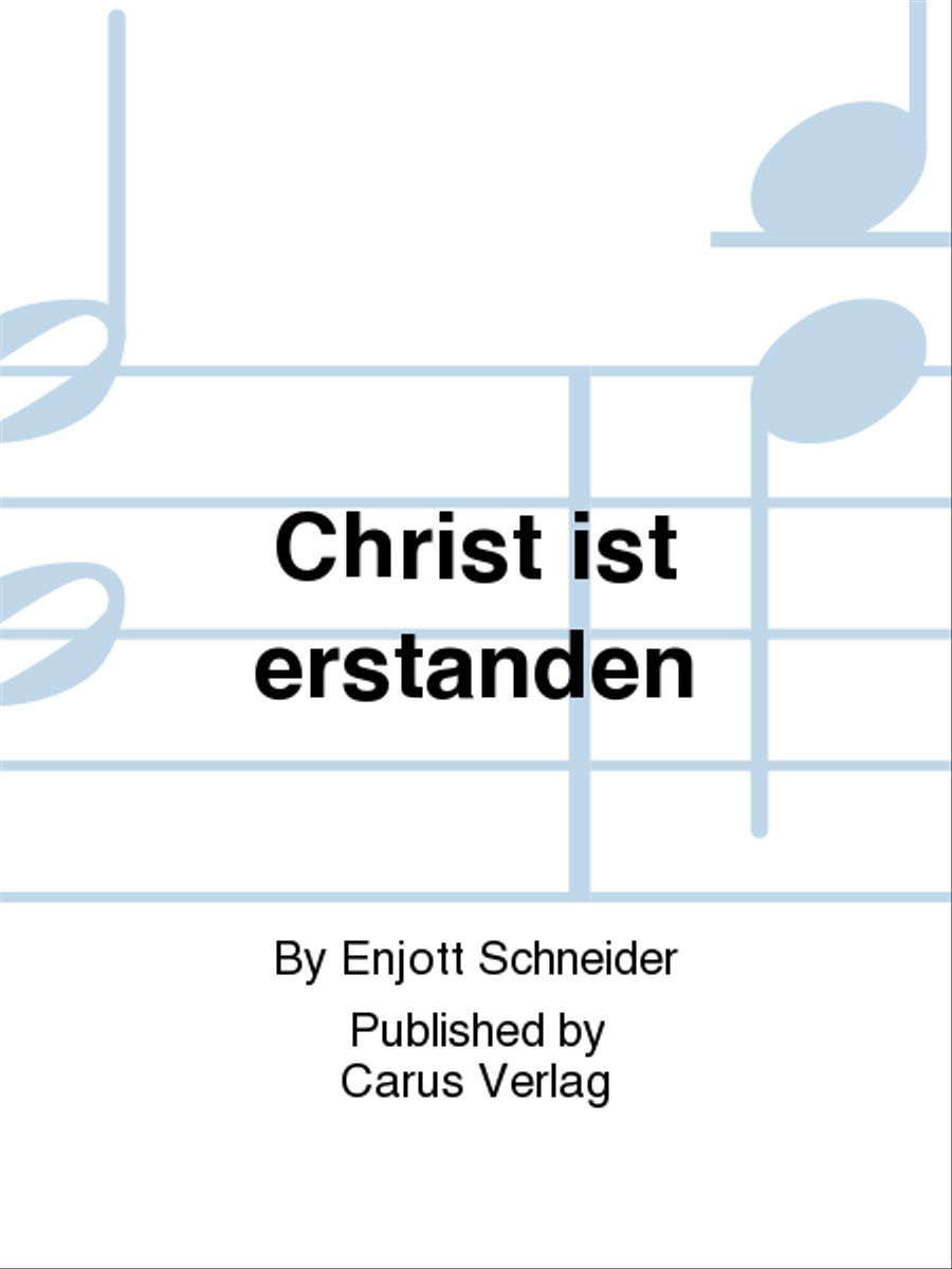 Christ is arisen (Christ ist erstanden) 4-Part scores gallery preview page 1