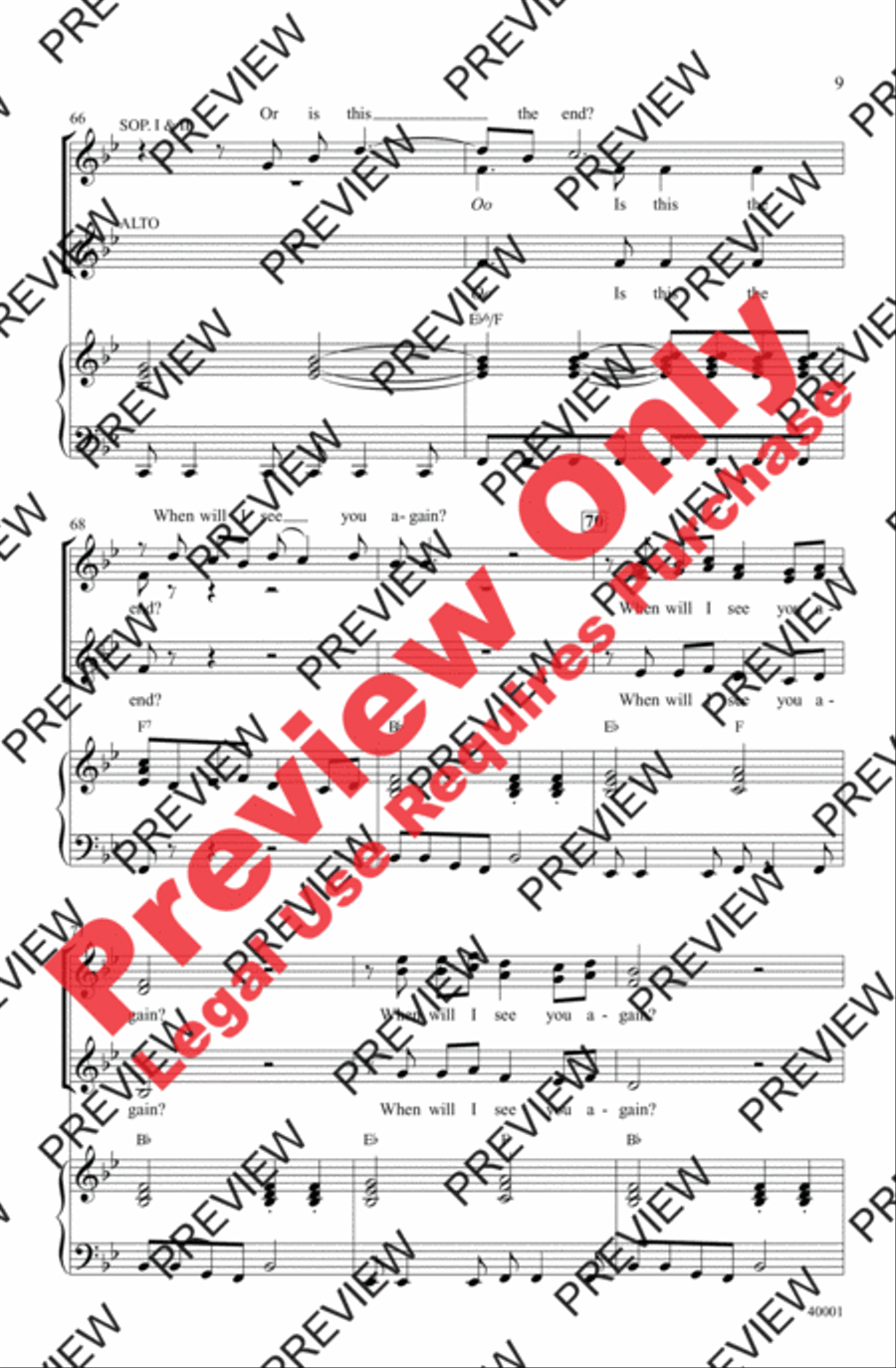When Will I See You Again - SoundTrax CD (CD only) Choir scores gallery preview page 9
