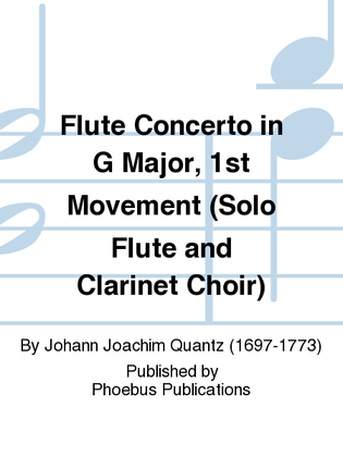 Flute Concerto in G Major, 1st Movement (Solo Flute and Clarinet Choir)