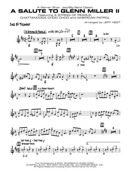 A Salute to Glenn Miller II: 2nd B-flat Trumpet