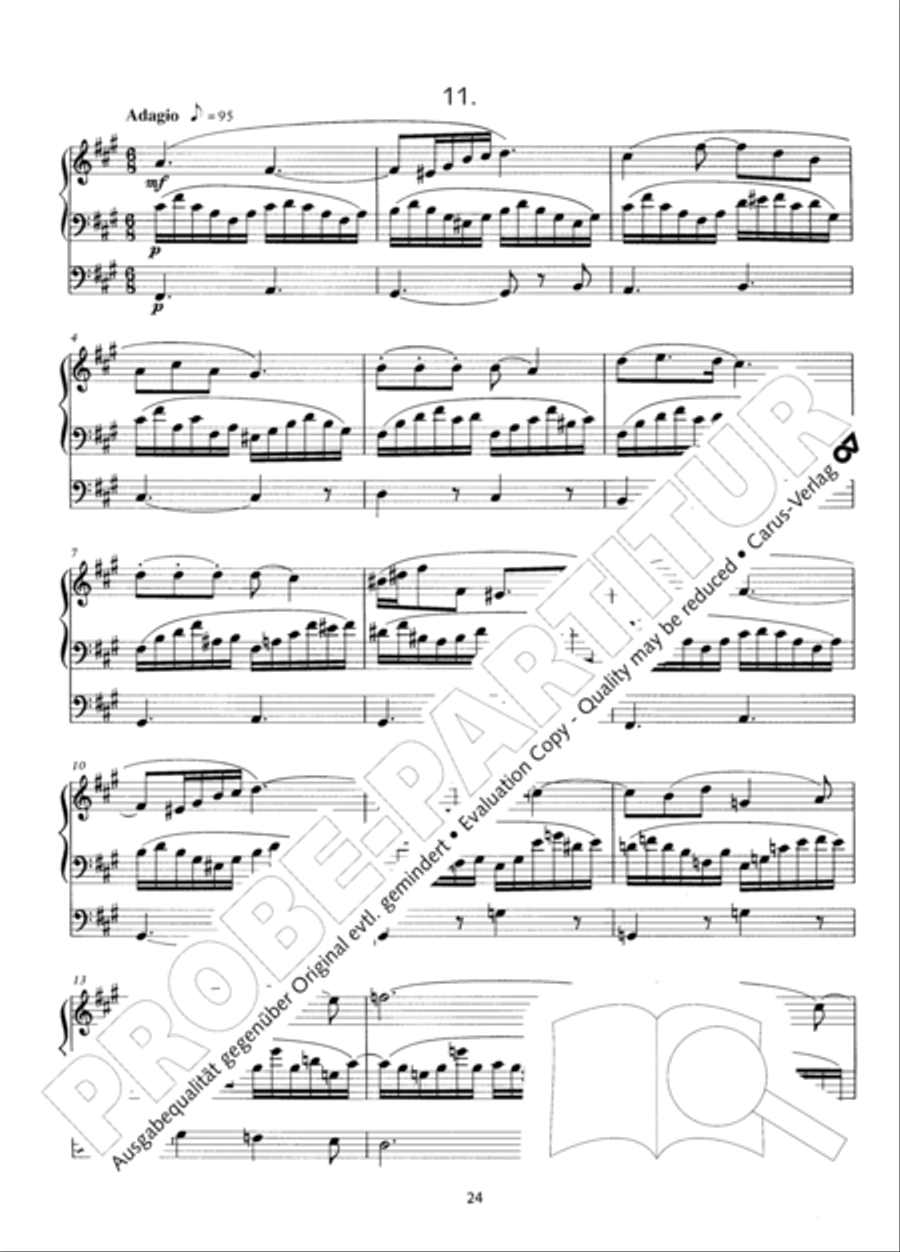 Zwolf Trios fur die Orgel Organ Solo scores gallery preview page 25