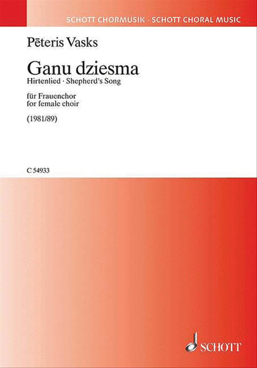 Ganu Dziesma (Shepherd's Song) SSAA scores gallery preview page 1