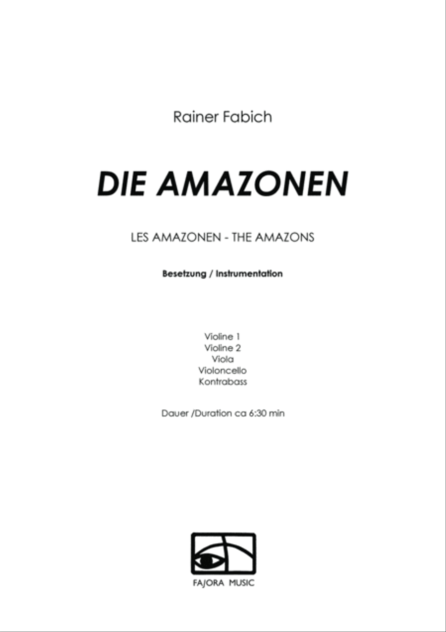 THE AMAZONS - Myth & Projection String Orchestra scores gallery preview page 4