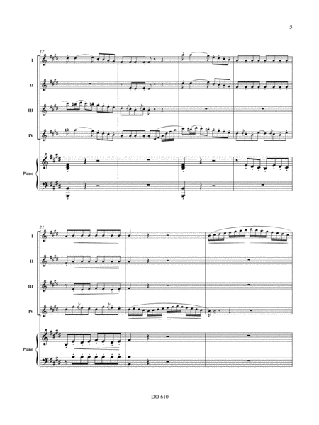 Finale in E major (4 fl. / pno)