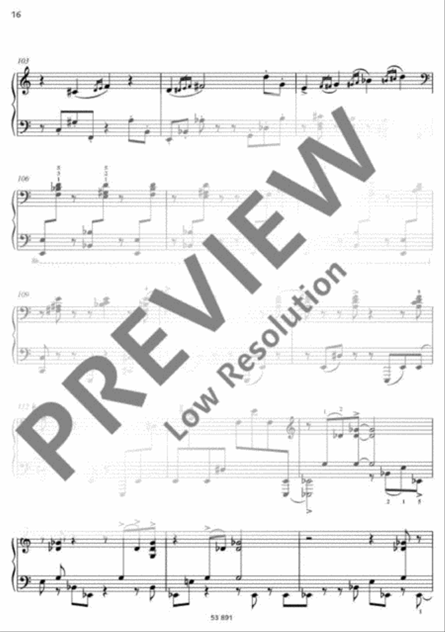 Pas de deux Piano Duet scores gallery preview page 17