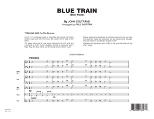 Blue Train (Blue Trane) (arr. Paul Murtha) - Full Score