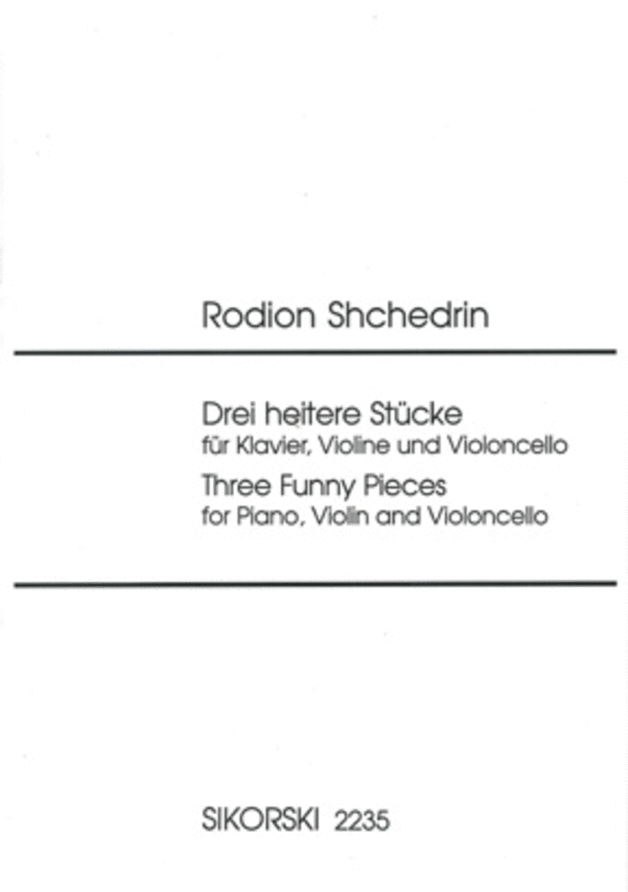 3 Funny Pieces Piano Trio scores gallery preview page 1