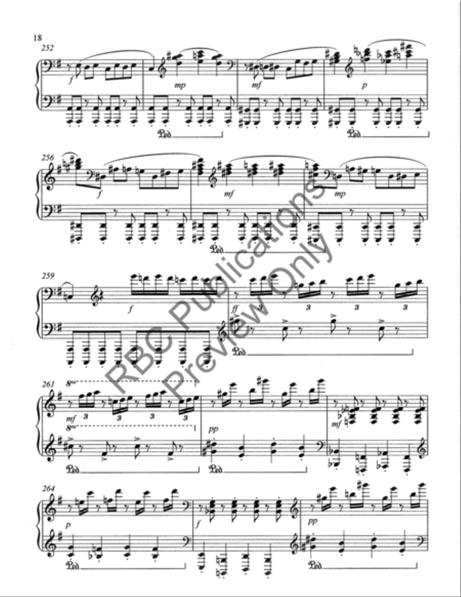 Six Songs For Piano Piano Solo scores gallery preview page 21