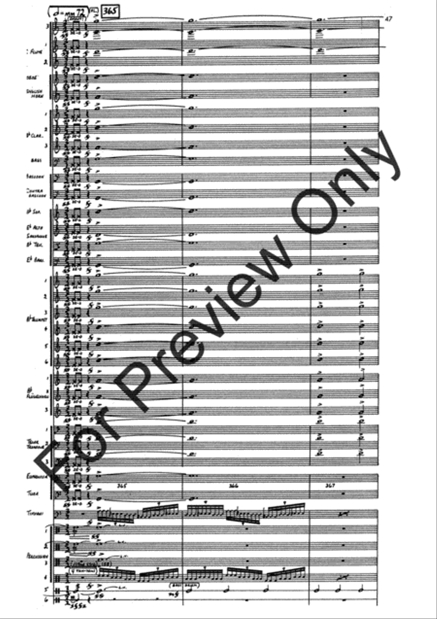 Agincourt Hymn (Score) Concert Band scores gallery preview page 71
