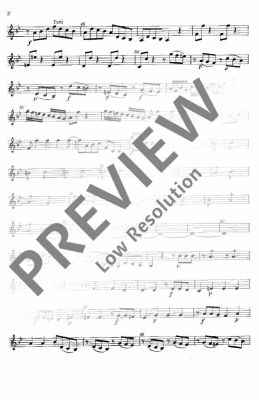 Concerto in Bb Major Violin scores gallery preview page 10
