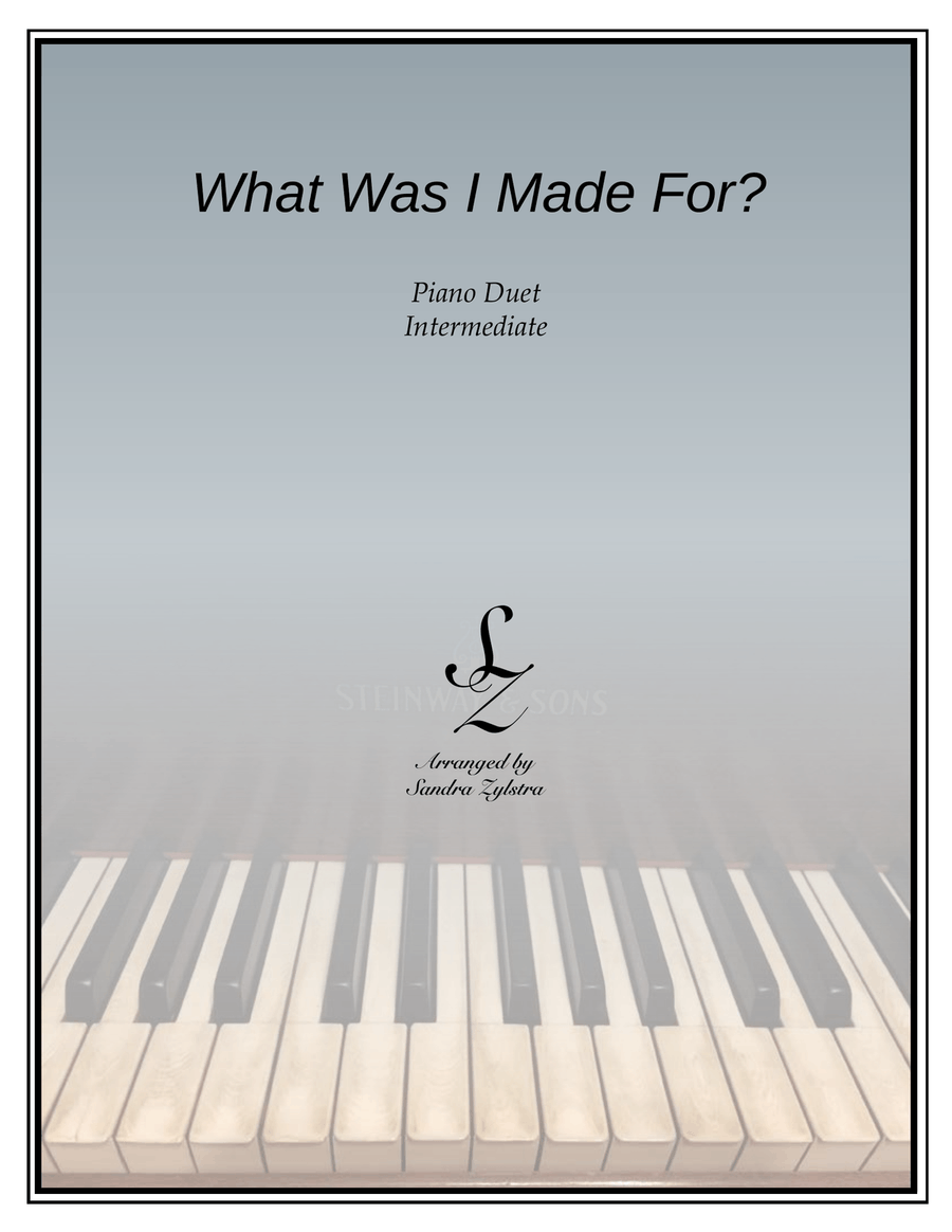 What Was I Made For? 1 Piano, 4-Hands scores gallery preview page 1