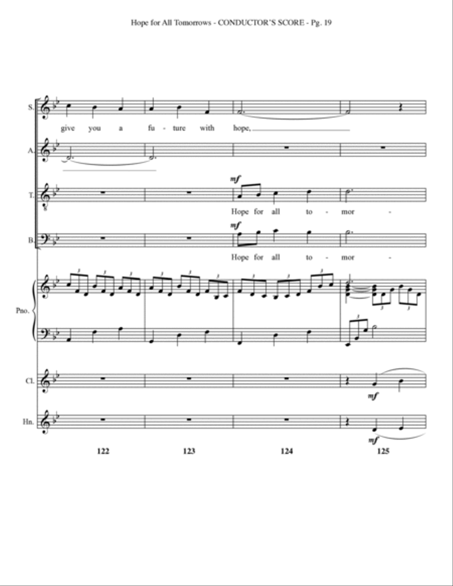 Hope for all Tomorrows Choir scores gallery preview page 21