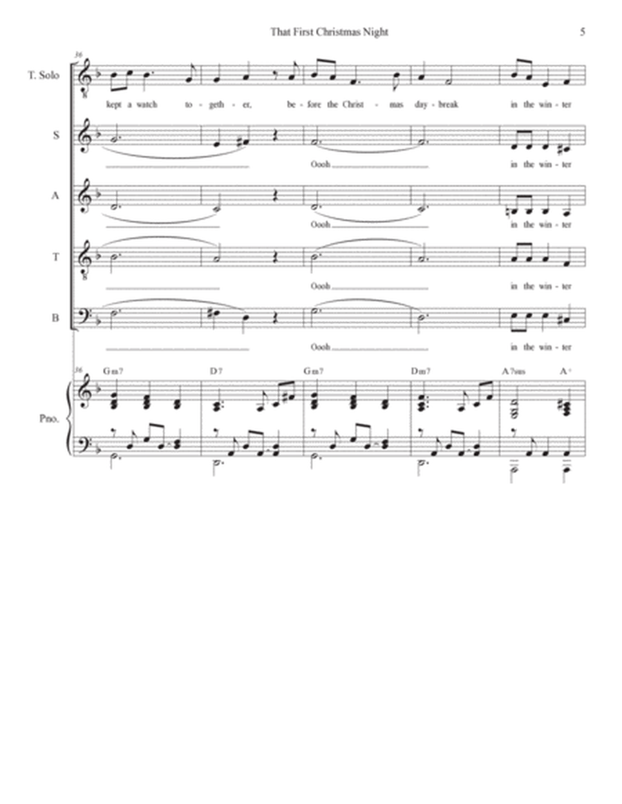 That First Christmas Night (Tenor Solo & SATB) image number null