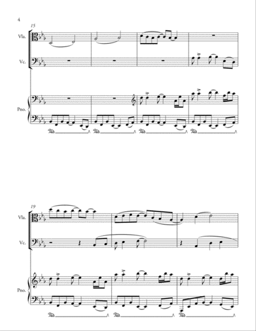 Piano Trio (2011-12) Small Ensemble scores gallery preview page 4
