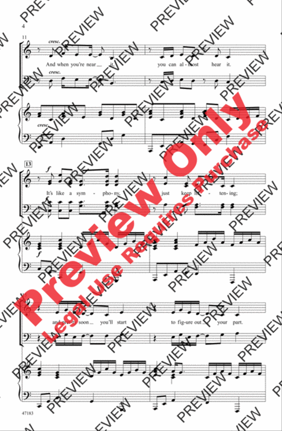 Glorious 4-Part scores gallery preview page 4