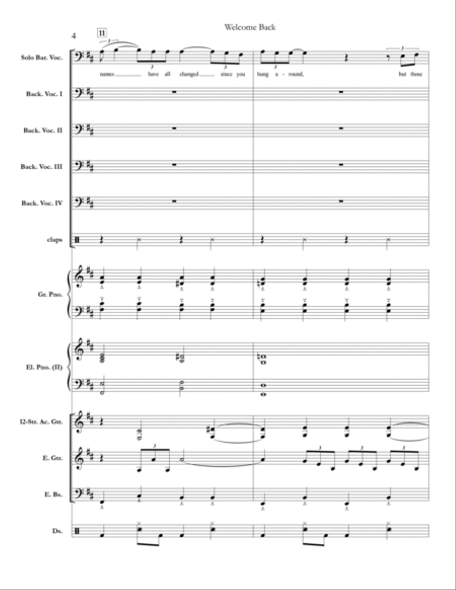 Welcome Back Small Ensemble scores gallery preview page 4