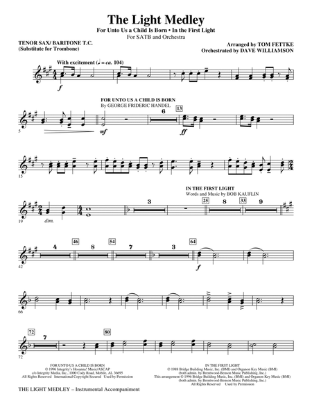 The Light Medley - Tenor Sax 1,2/Baritone TC 1,2