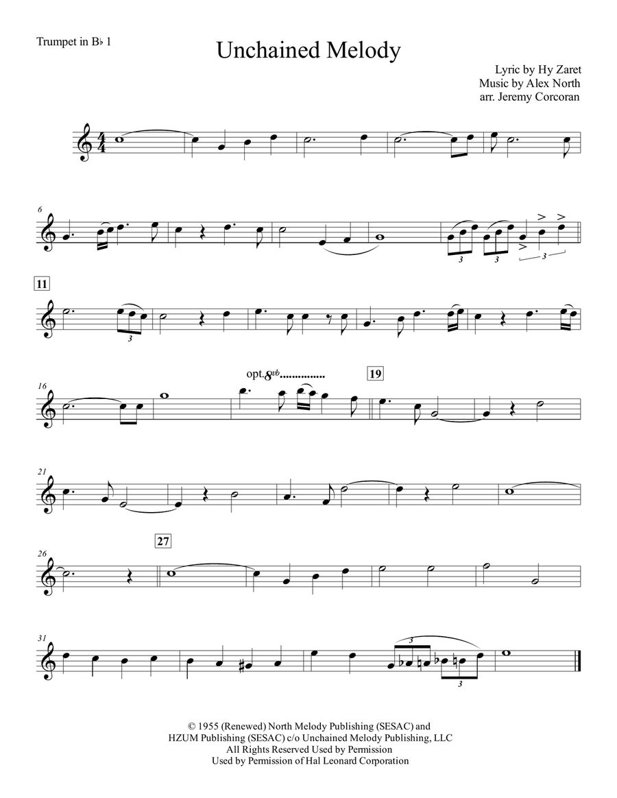 Unchained Melody Brass Ensemble scores gallery preview page 5