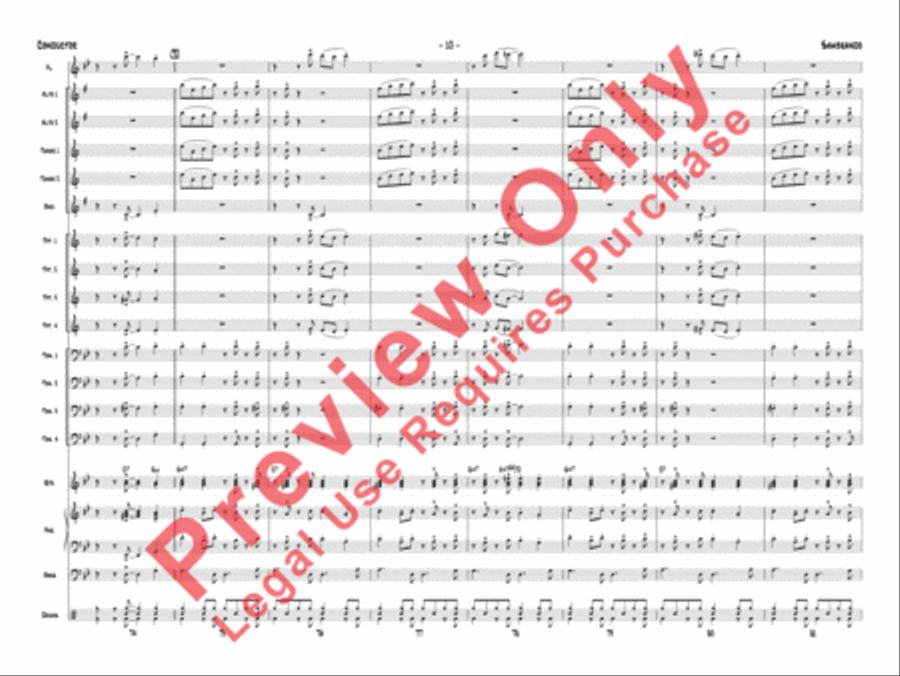 Sambeando Jazz Ensemble scores gallery preview page 13