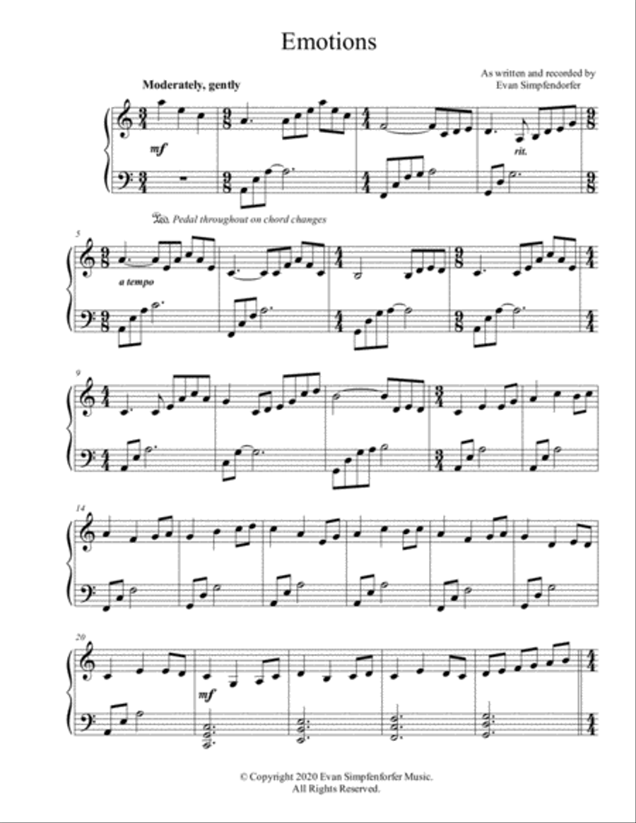 Emotions Voice scores gallery preview page 1