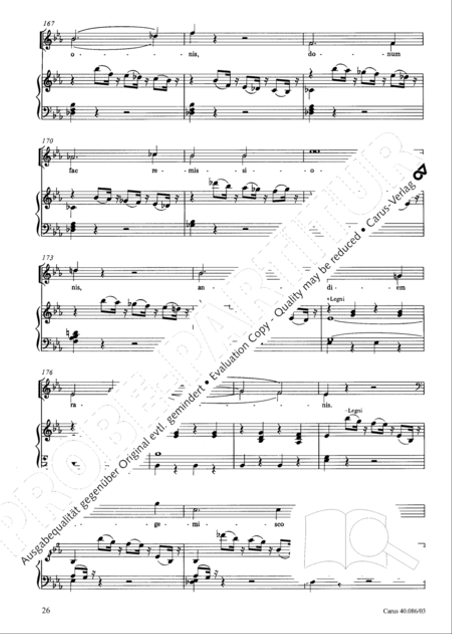 Requiem in C minor 4-Part scores gallery preview page 27