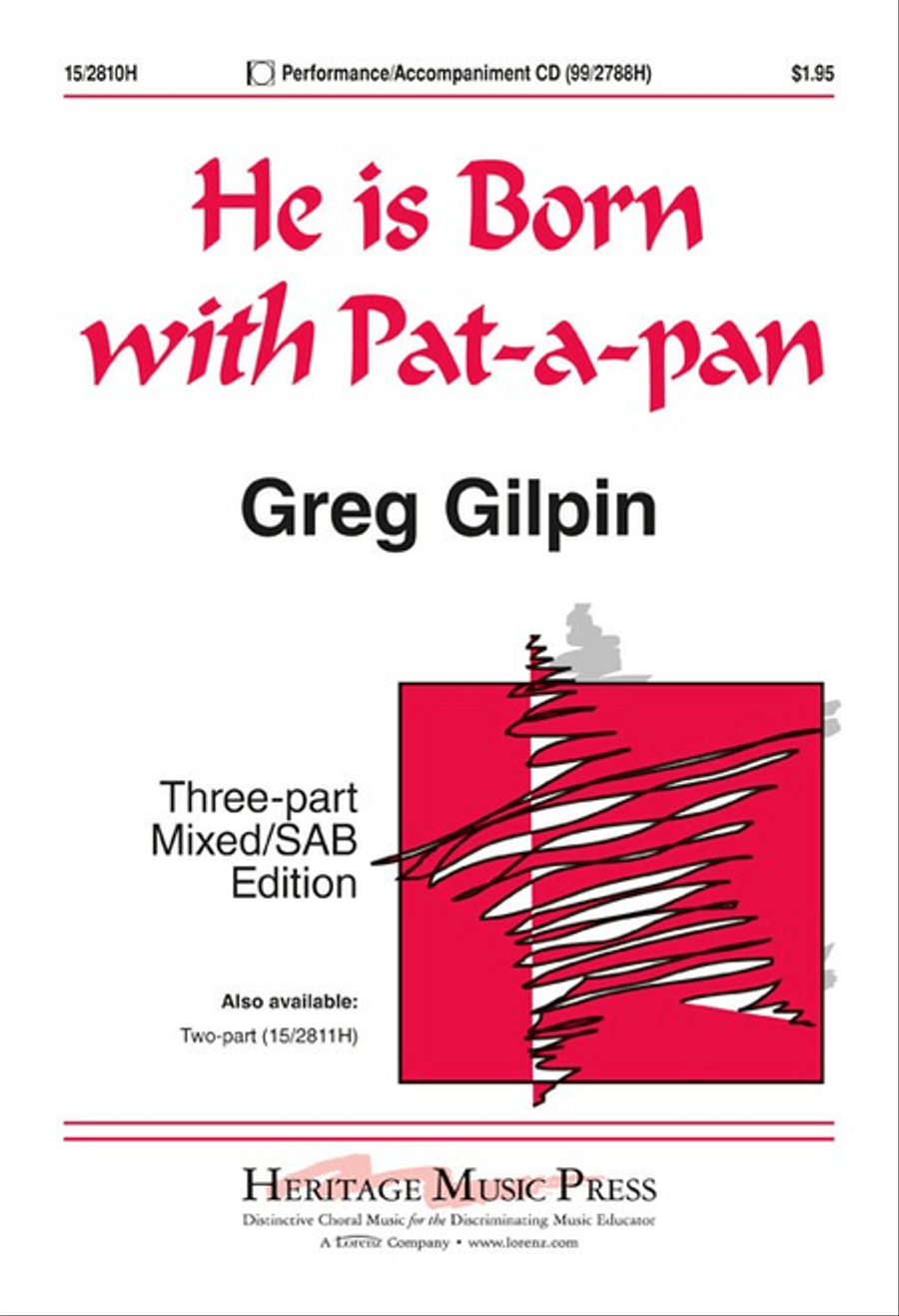 He Is Born with Pat-a-pan 3-Part scores gallery preview page 1