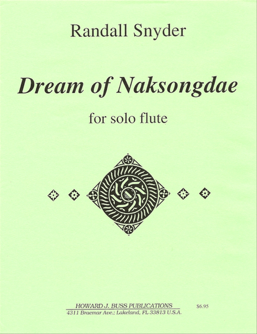 Dream of Naksongdae Flute Solo scores gallery preview page 1