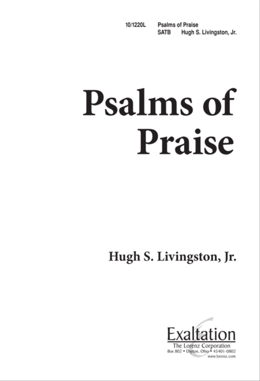 Psalms of Praise Psalms of Praise 4-Part scores gallery preview page 1