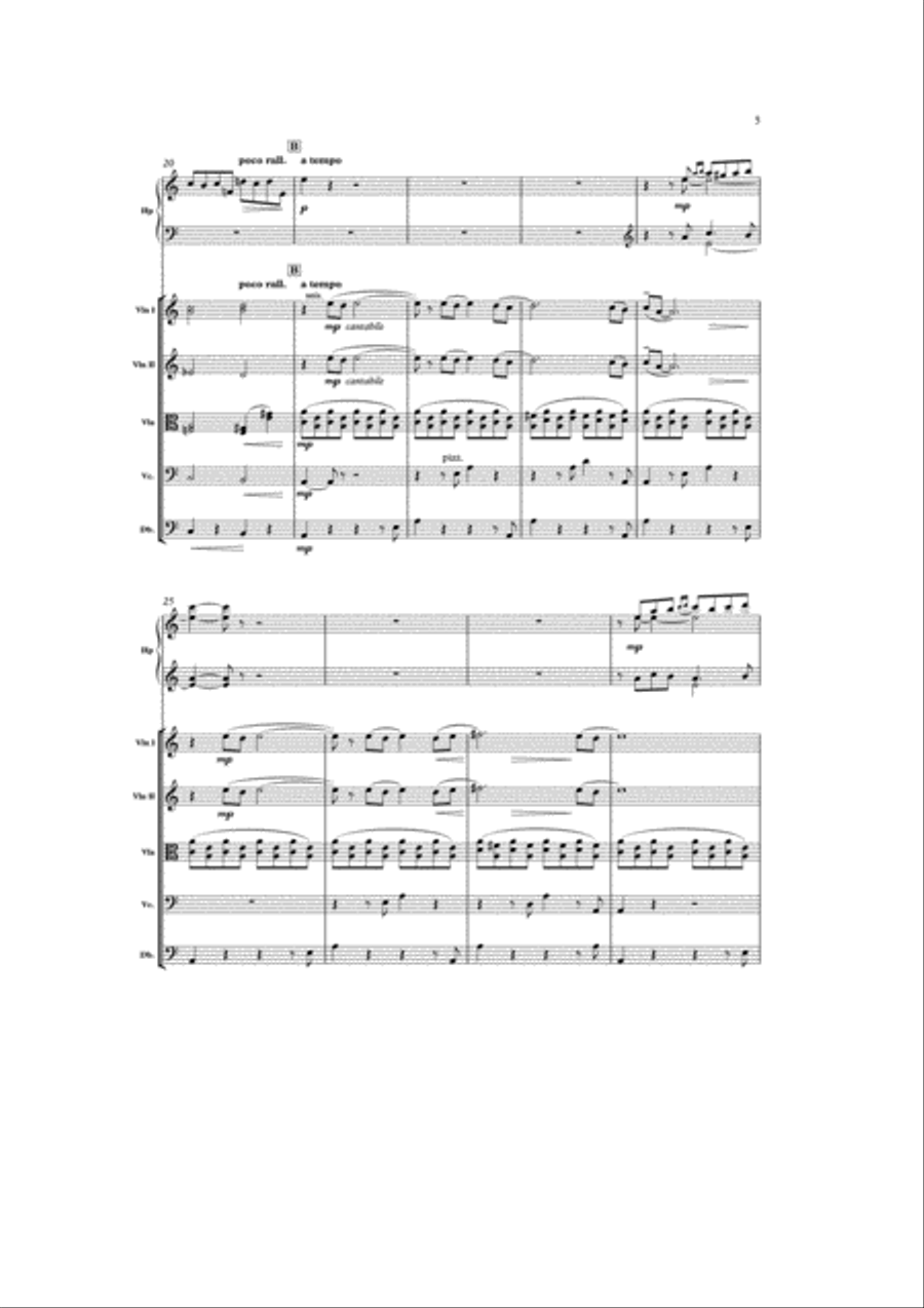 Suite Lyrique Harp scores gallery preview page 4