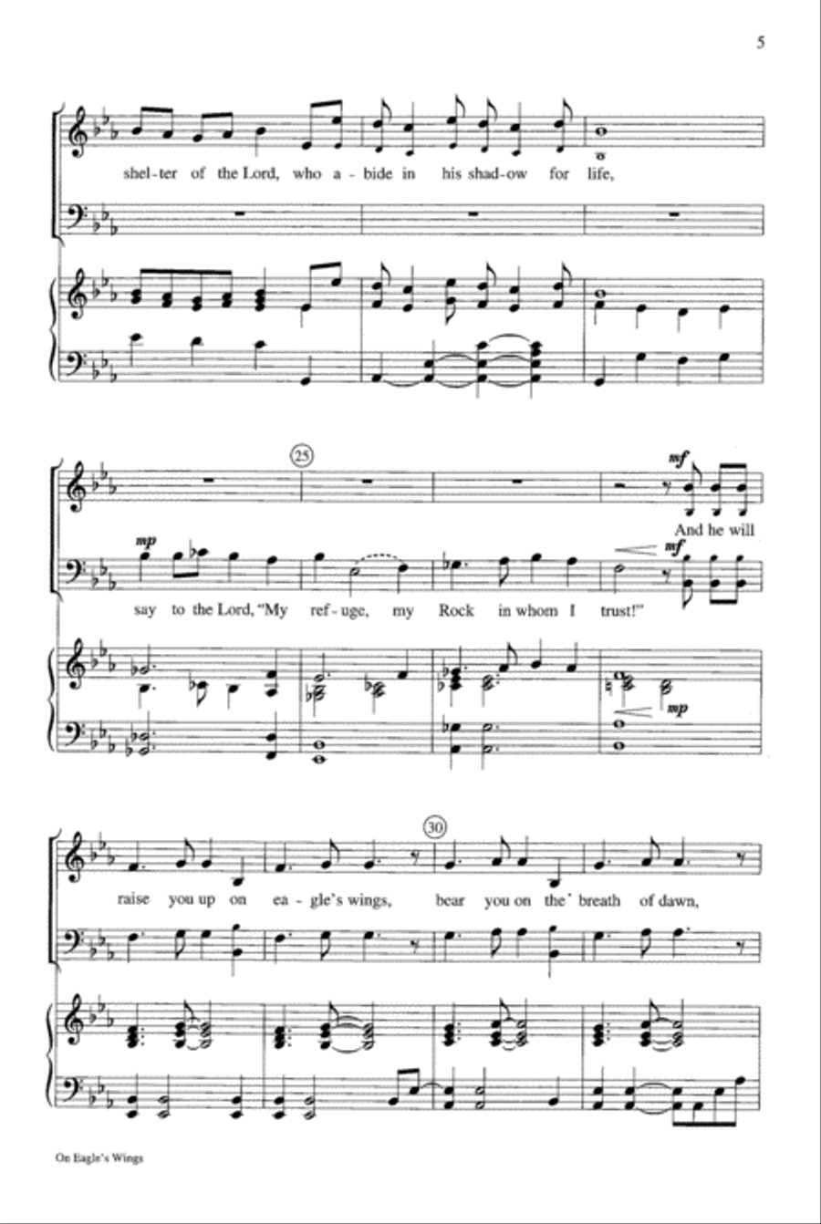 On Eagle's Wings On Eagle's Wings 4-Part scores gallery preview page 6
