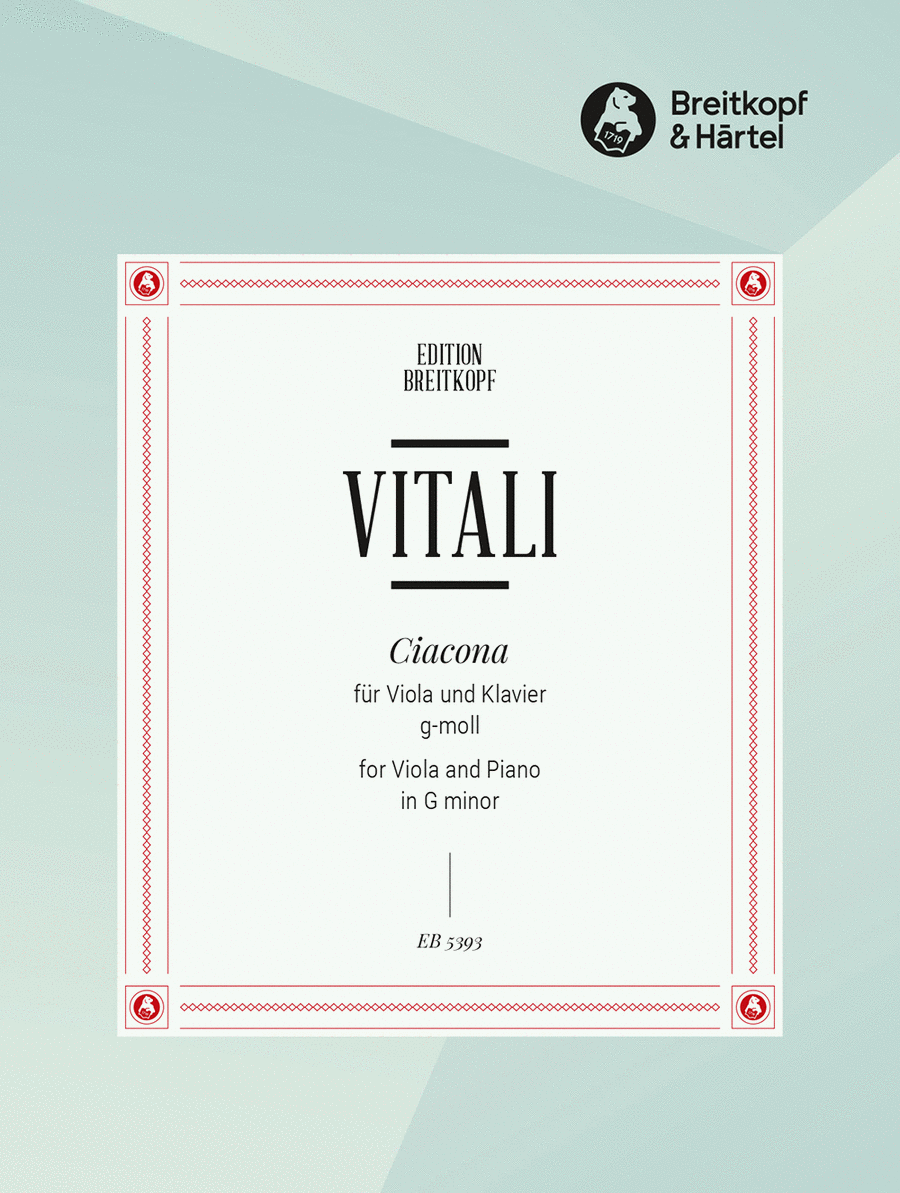 Ciacona in G minor Piano Accompaniment scores gallery preview page 1