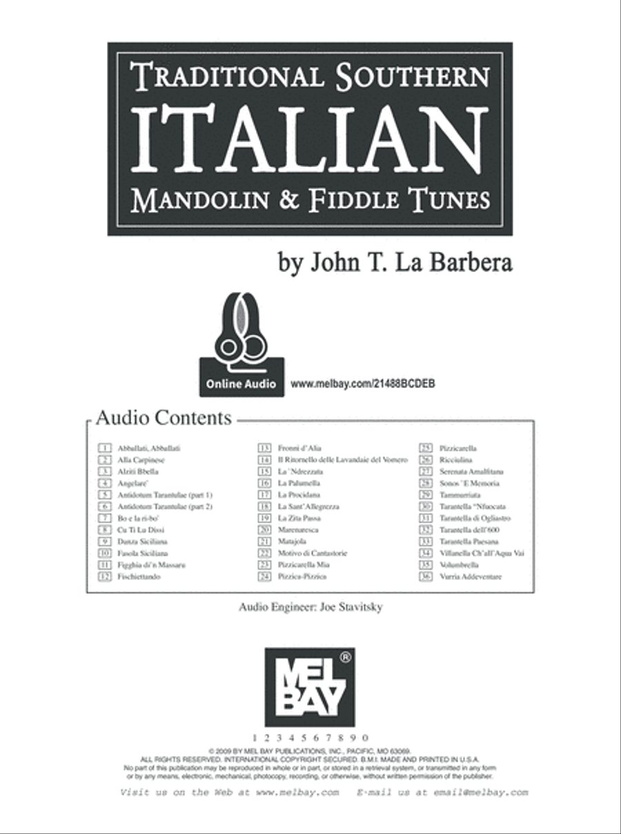 Traditional Southern Italian Mandolin & Fiddle Tunes Mandolin scores gallery preview page 2