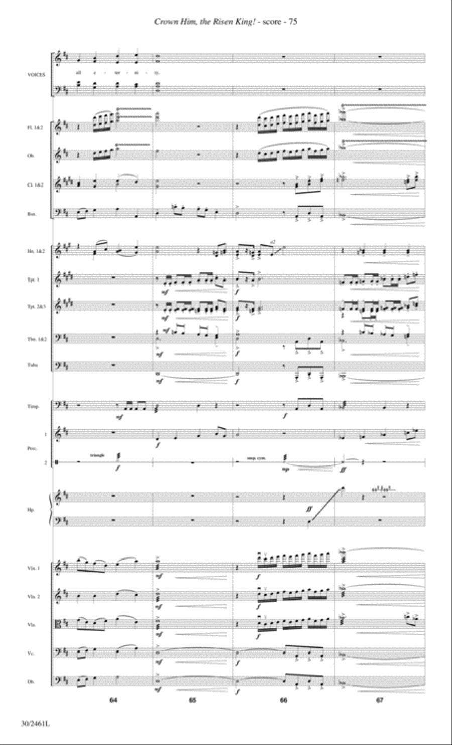Journey to the Cross - Orchestral Score and Parts Choir scores gallery preview page 77