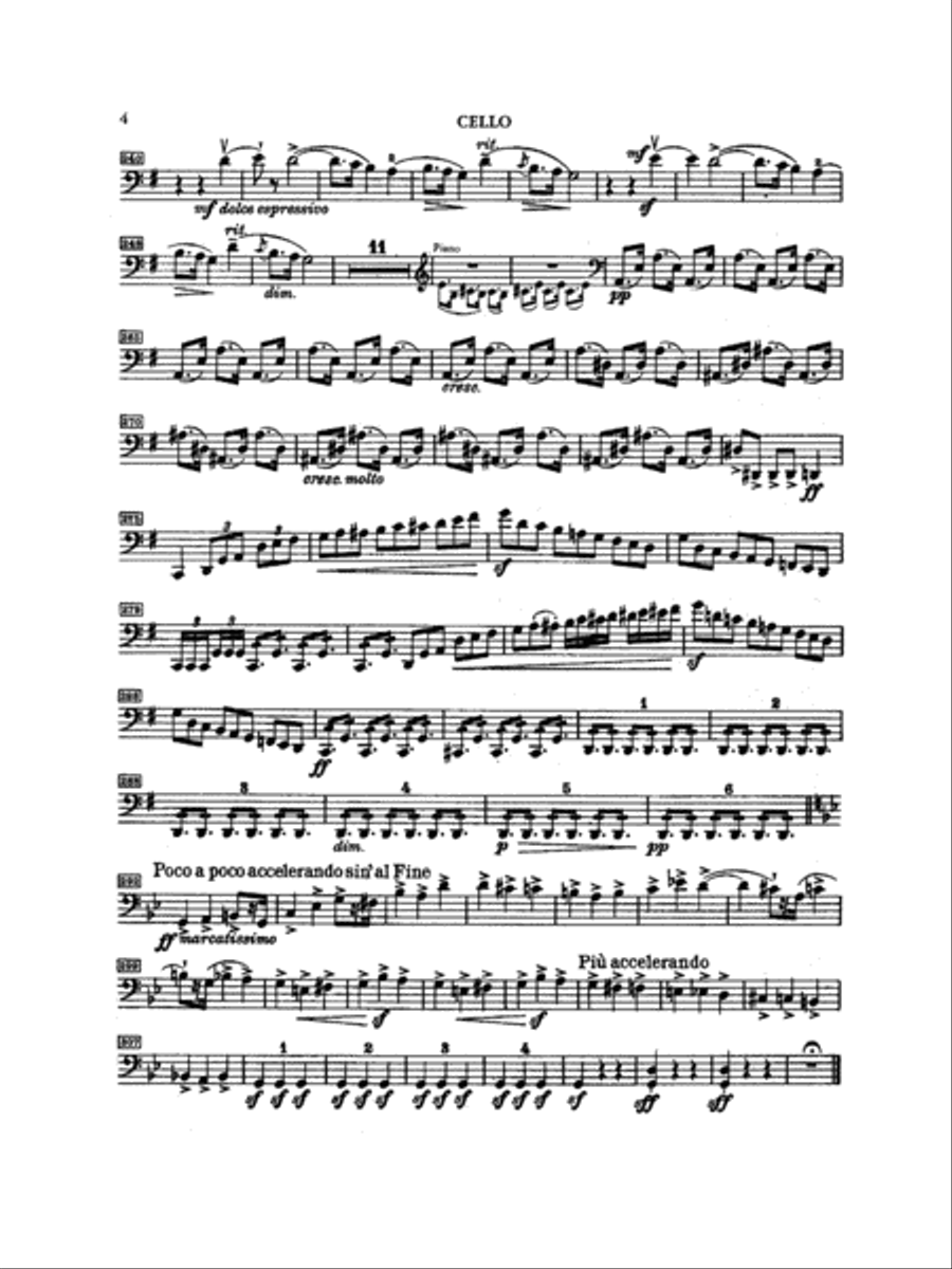 Smetana: Trio in G Minor, Op. 15 Part scores gallery preview page 4