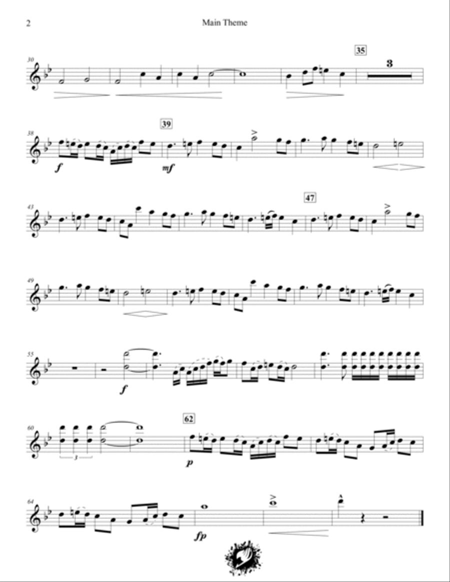 Fairy Tail Woodwind Quartet scores gallery preview page 6