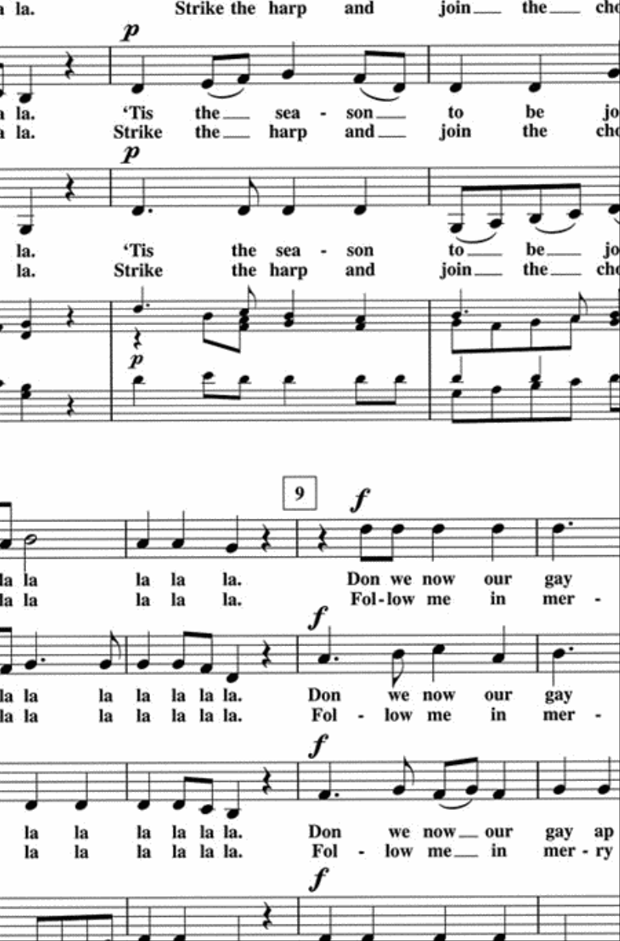 Tis the Season – A Christmas Madrigal SSAA scores gallery preview page 3