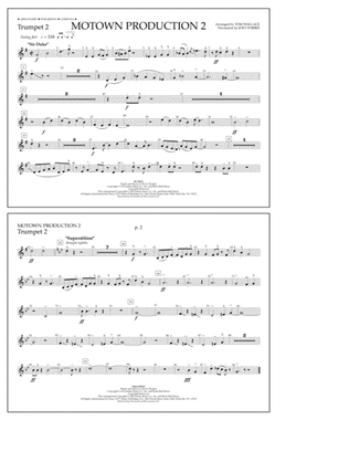 Motown Production 2 (arr. Tom Wallace) - Trumpet 2