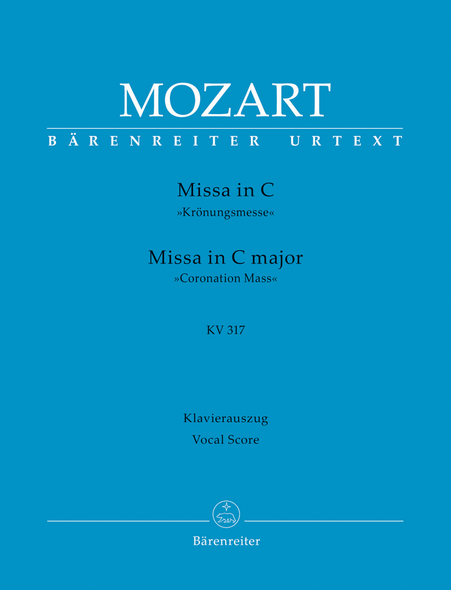 Book cover for Missa in C »Coronation Mass« KV317