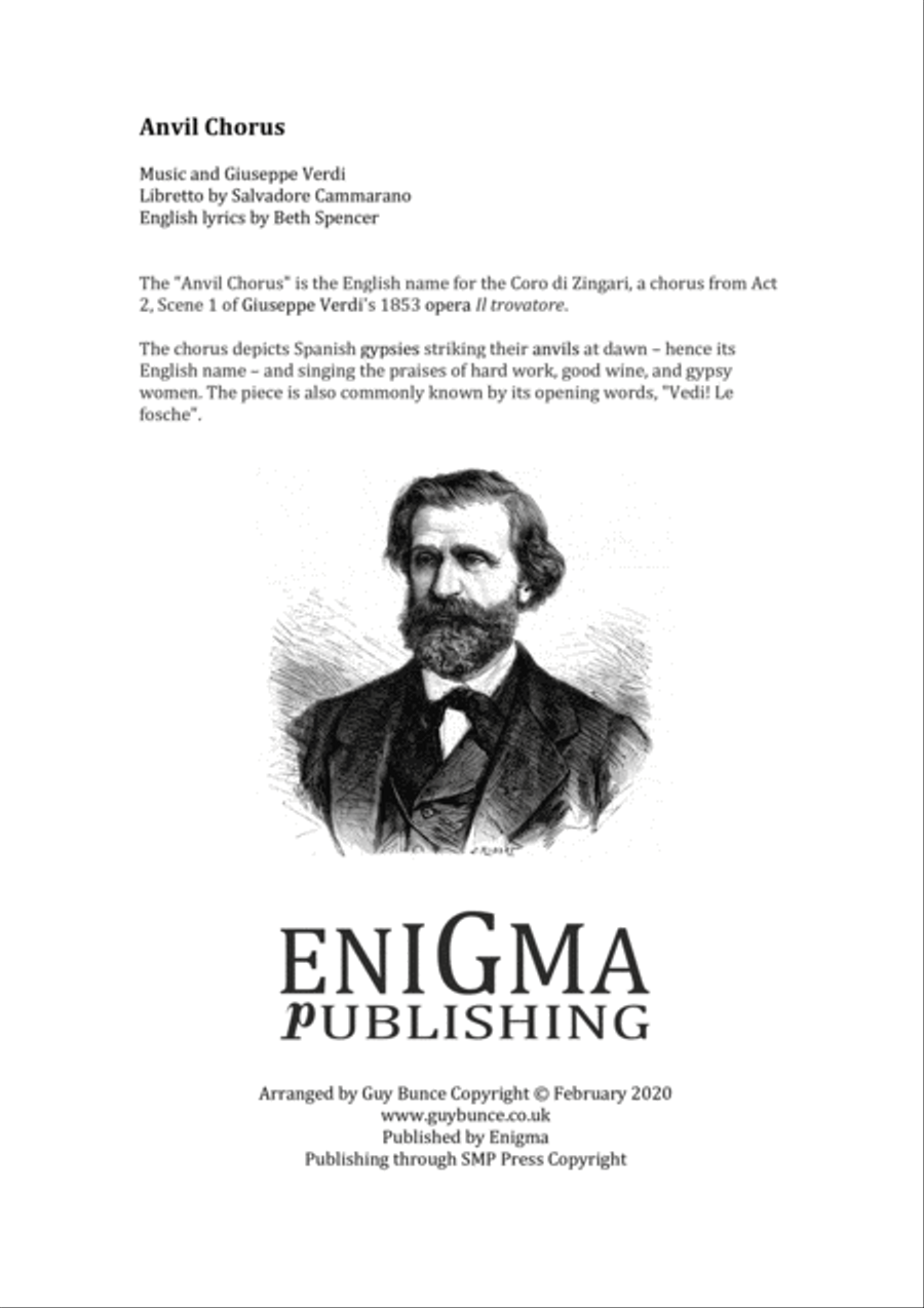 The Anvil Chorus The Anvil Chorus 4-Part scores gallery preview page 2