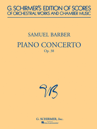 Book cover for Piano Concerto, Op. 38