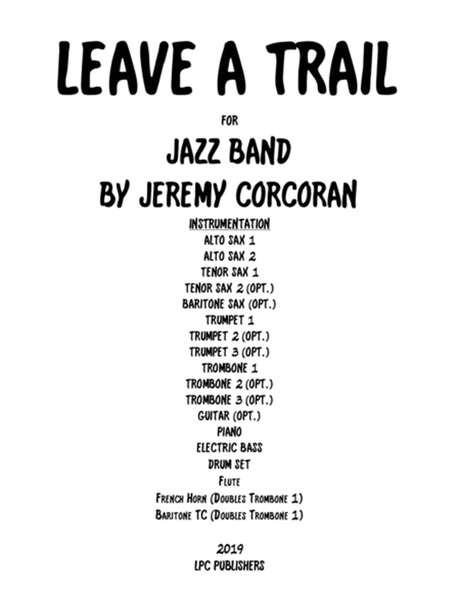 Leave a Trail for Jazz Ensemble image number null