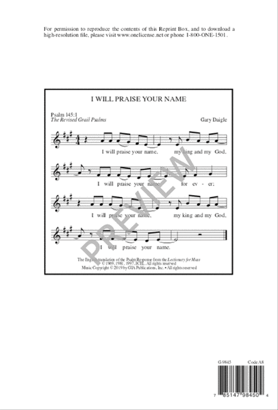 I Will Praise Your Name 2-Part scores gallery preview page 9