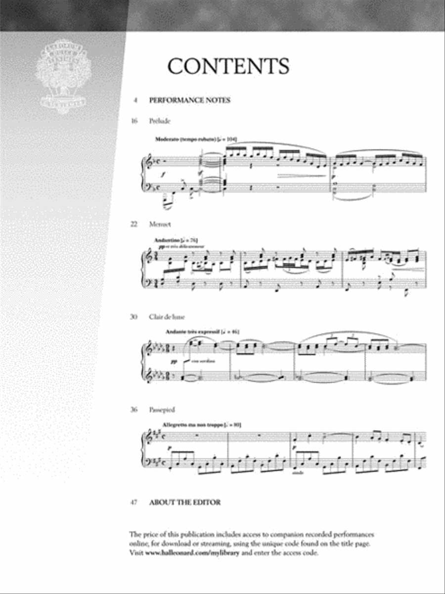 Debussy – Suite bergamasque Piano Solo scores gallery preview page 5