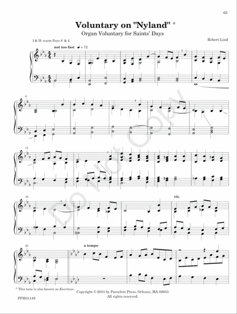 Organ Works for the Church Year Organ scores gallery preview page 71