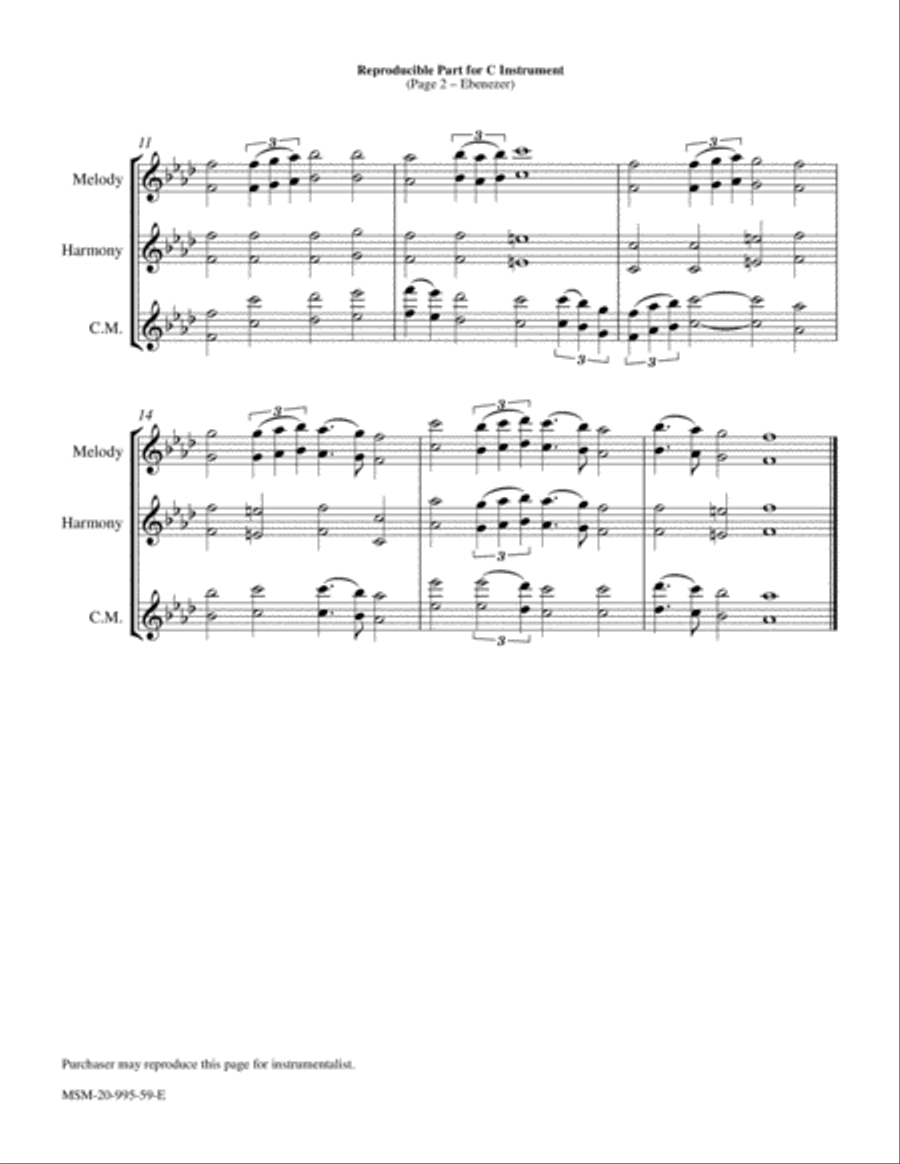 Ebenezer Ebenezer Piano and Keyboard scores gallery preview page 2