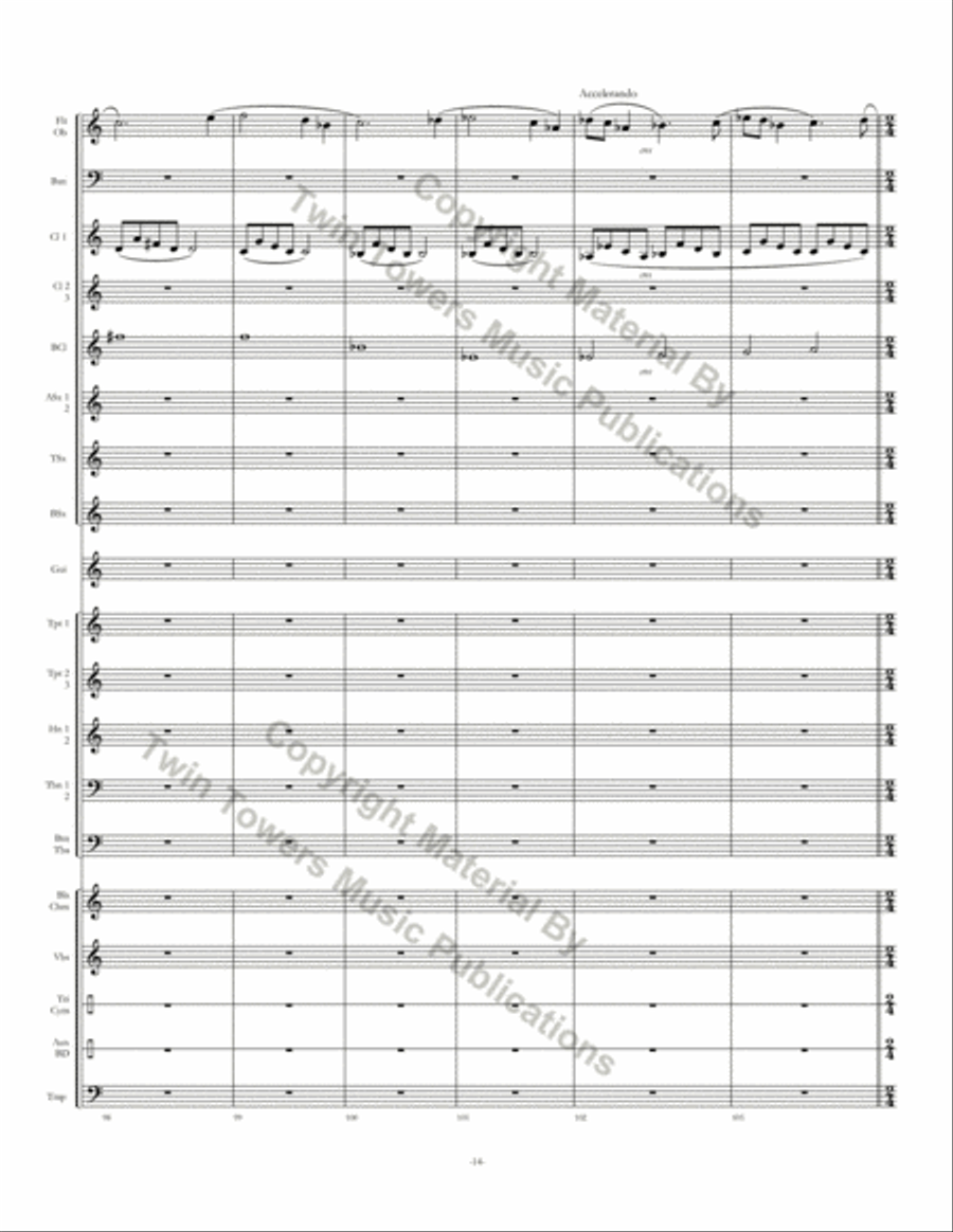 Almost Home Almost Home Concert Band scores gallery preview page 15