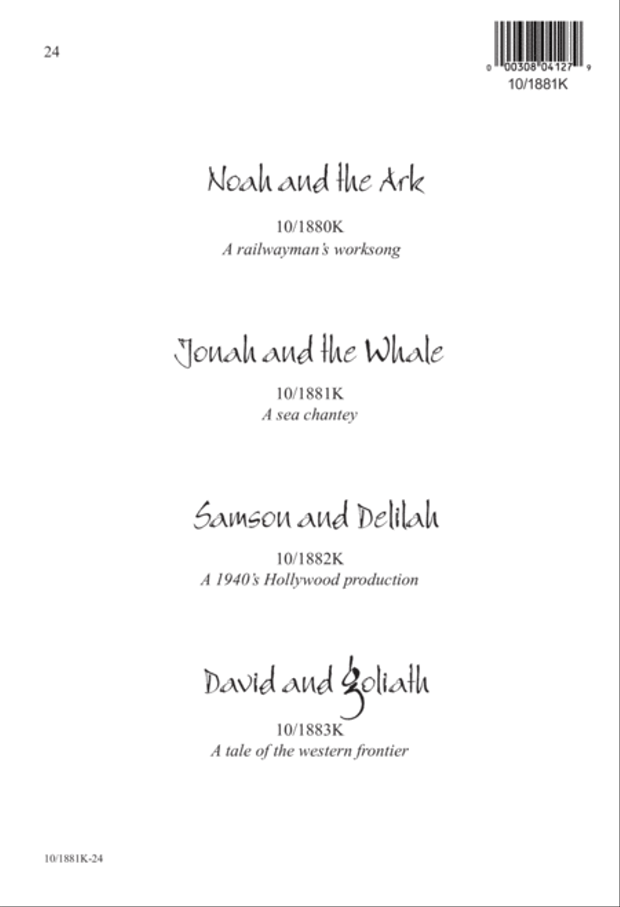 Five-Minute Musicals: Jonah and the Whale Unison Choir scores gallery preview page 24